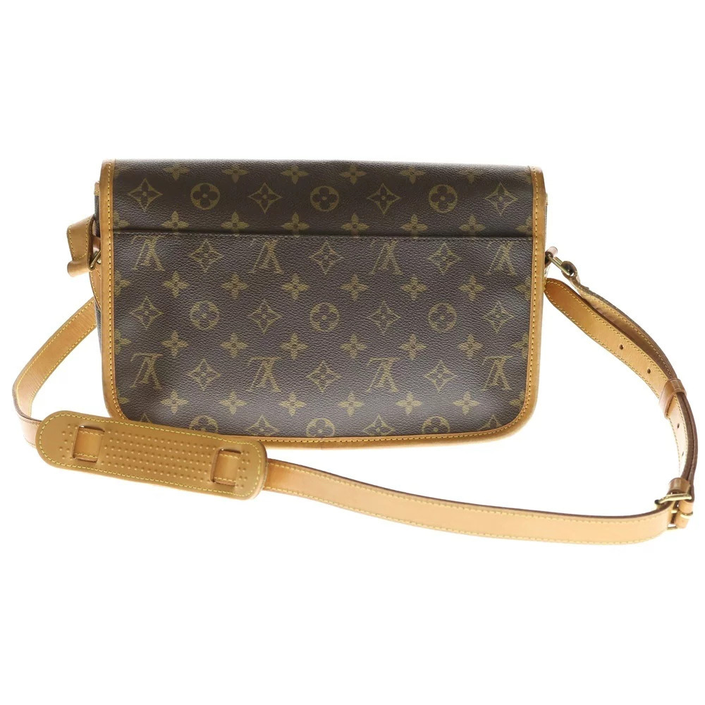 Louis Vuitton Leather Brown Shoulder Gibeciere Monogram Bag
